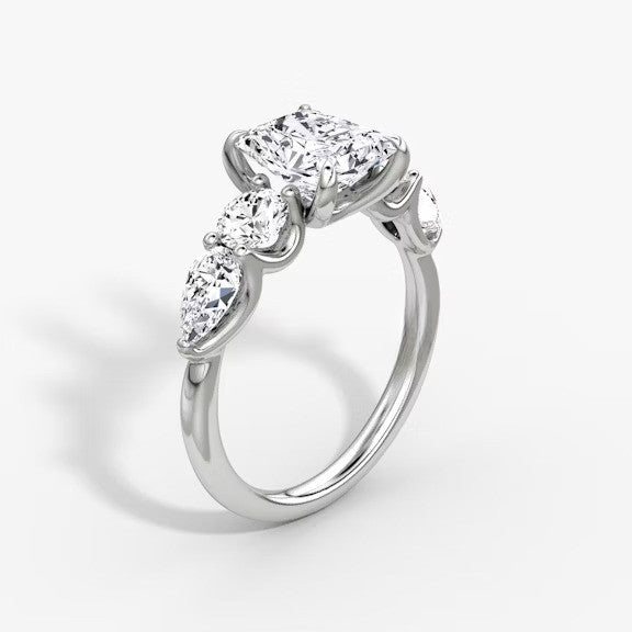 Anomaly Radiant & Pear Lab Grown Diamond Engagement Ring