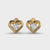 Solitaire in Heart Diamond Earstuds for Kids