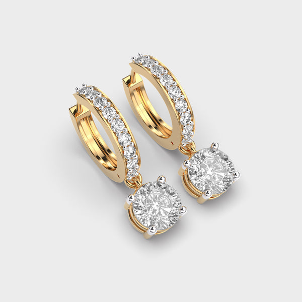 Chic Glam Padma Cut Diamond Earrings