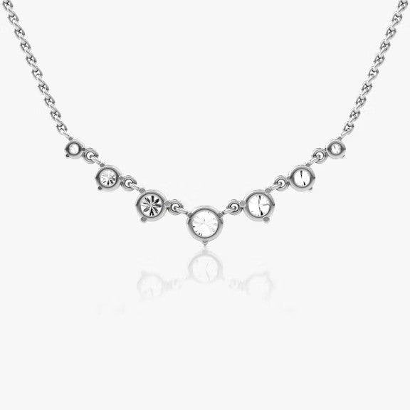 Seven Star Round Lab Diamond Pendant