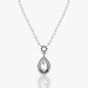 Pear & Round Lab Grown Diamond Drop Pendant