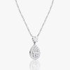Pear & Round Lab Grown Diamond Drop Pendant