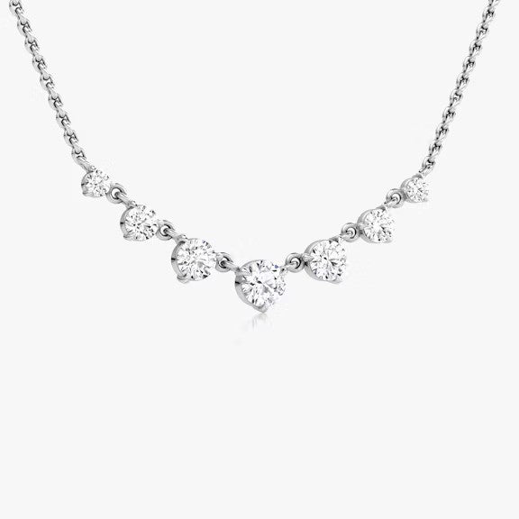 Seven Star Round Lab Diamond Pendant