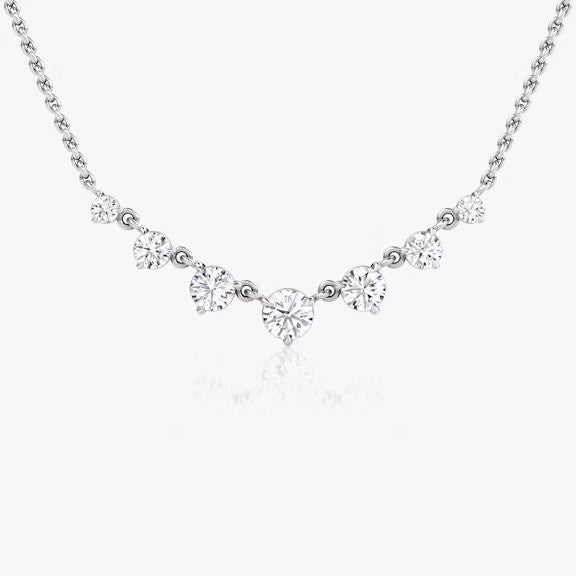 Seven Star Round Lab Diamond Pendant