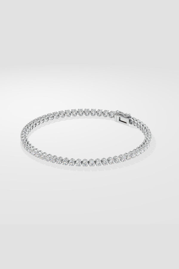 .05 Ct Crown Tennis Bracelet