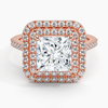 Double Halo Princess Lab Grown Diamond Engagement Ring