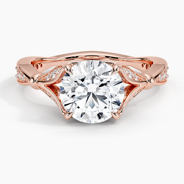 Petunia Round Lab Diamond Engagement Ring