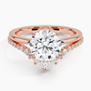 Asma Round Lab Grown Diamond Engagement Ring