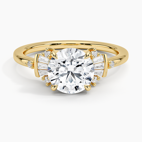 Sunshine Round Lab Grown Diamond Engagement Ring
