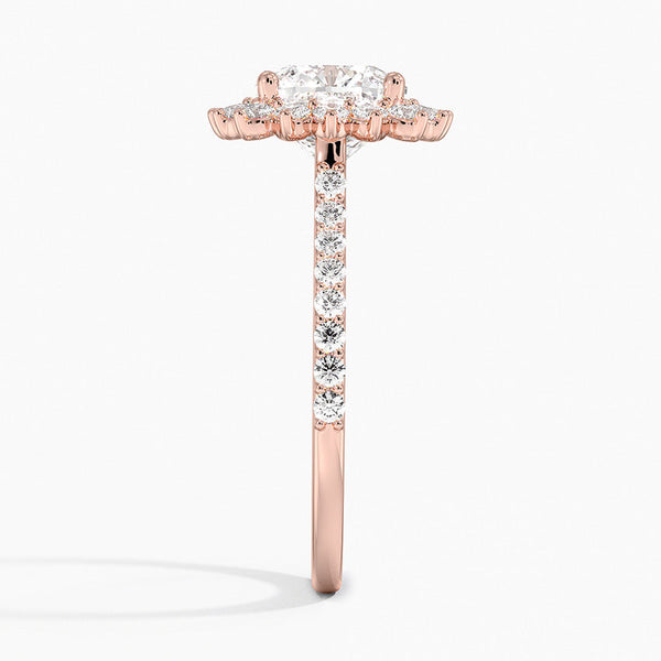 Sun Cushion Lab Grown Diamond Engagement Ring