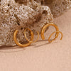 FAKE 2-IN-1 PIERCING EARRING - 18K GOLD PLATED