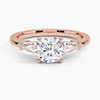 Trifecta Cushion Lab Grown Diamond Engagement Ring