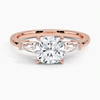 Trifecta Cushion Lab Grown Diamond Engagement Ring