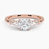 Trifecta Cushion Lab Grown Diamond Engagement Ring