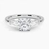 Trifecta Cushion Lab Grown Diamond Engagement Ring
