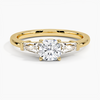 Trifecta Cushion Lab Grown Diamond Engagement Ring