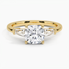 Trifecta Cushion Lab Grown Diamond Engagement Ring