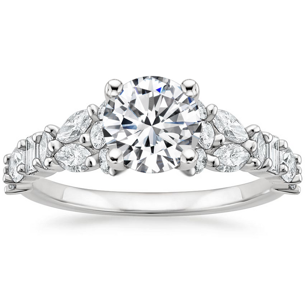 Miraka Round Lab Grown Diamond Engagement Ring