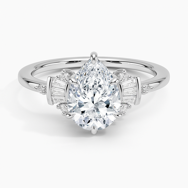 Sunshine Pear Lab Grown Diamond Engagement Ring