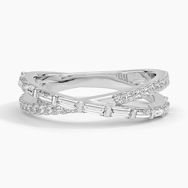 CrissCross Diamond Eternity Ring