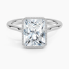 Mahi Bezel Radiant Lab grown Diamond Engagement Ring