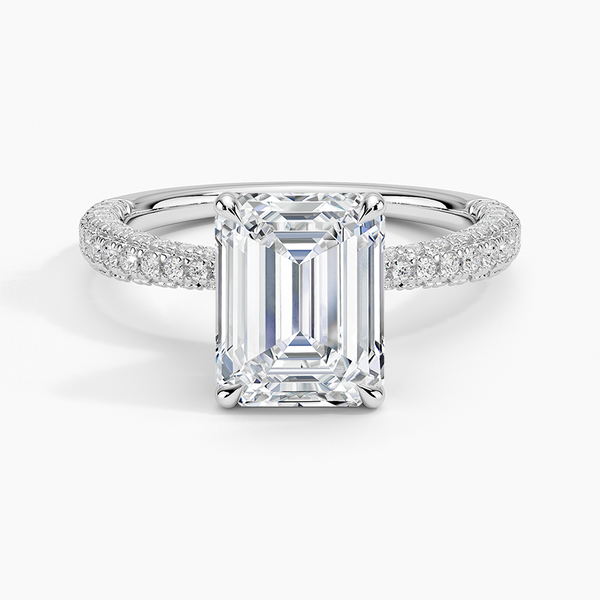Patricia Emerald Lab Grown Diamond Engagement Ring