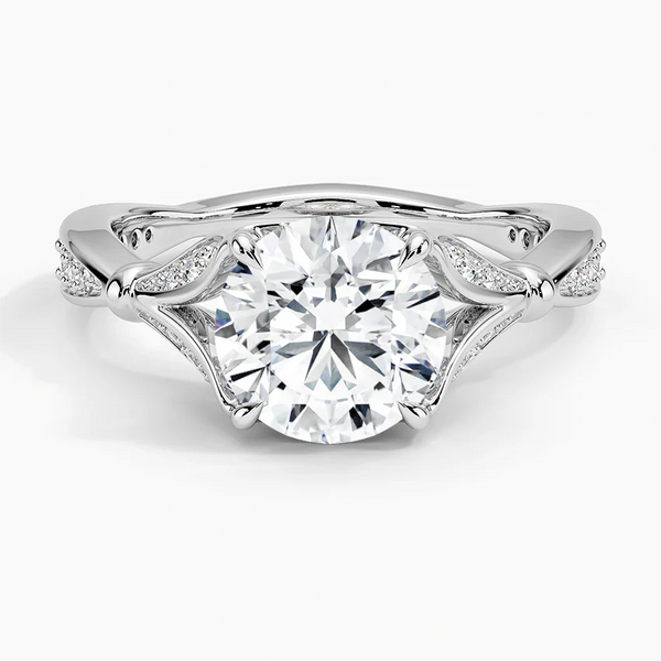 Petunia Round Lab Diamond Engagement Ring