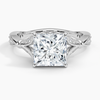 Petunia Princess Lab Diamond Engagement Ring