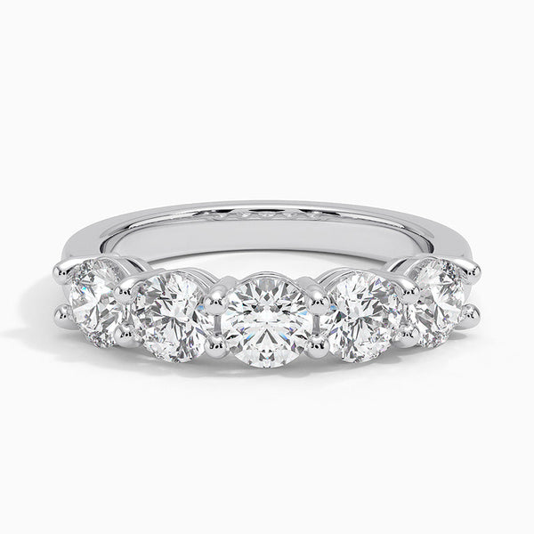 Penta Round Diamond Ring