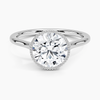 Mahi Bezel Round Lab Grown Diamond Engagement Ring