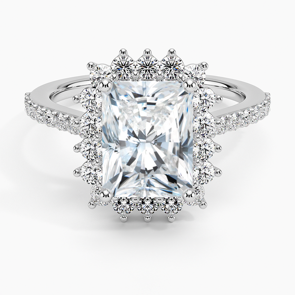 Sun Radiant Lab Grown Diamond Engagement Ring