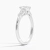 Trifecta Cushion Lab Grown Diamond Engagement Ring
