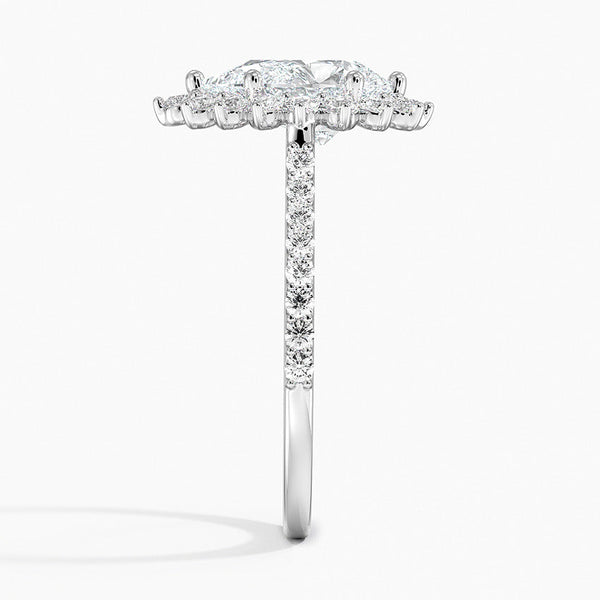 Sun Pear Lab Grown Diamond Engagement Ring