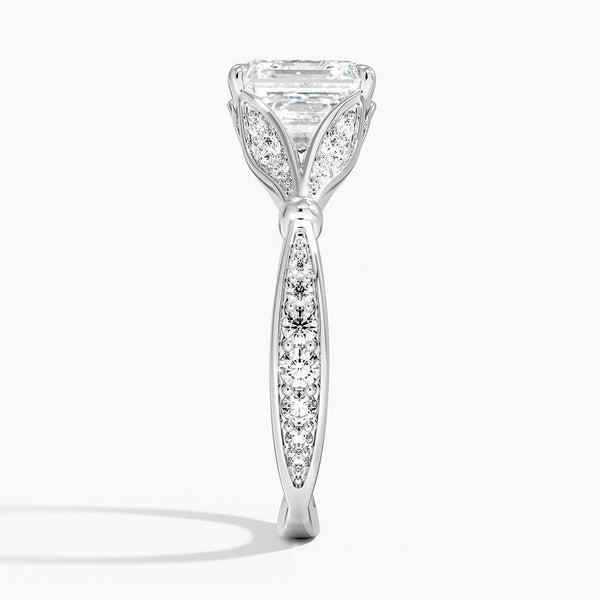 Petunia Asscher Lab Diamond Engagement Ring