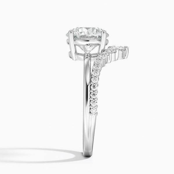 Asma Round Lab Grown Diamond Engagement Ring