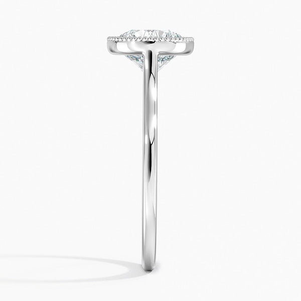 Mahi Bezel Round Lab Grown Diamond Engagement Ring