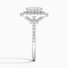 Double Halo Princess Lab Grown Diamond Engagement Ring