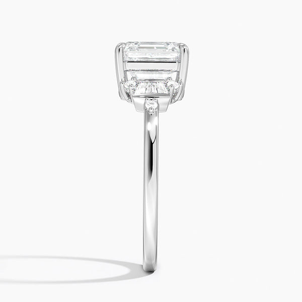 Sunshine Asscher Lab Grown Diamond Engagement Ring