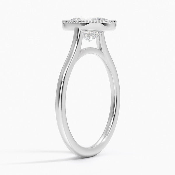 Mahi Bezel Oval Lab Grown Diamond Engagement Ring