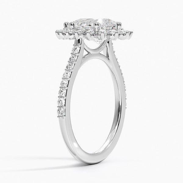 Sun Pear Lab Grown Diamond Engagement Ring