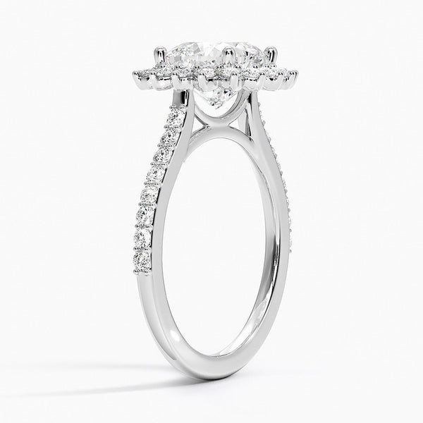 Sun Cushion Lab Grown Diamond Engagement Ring