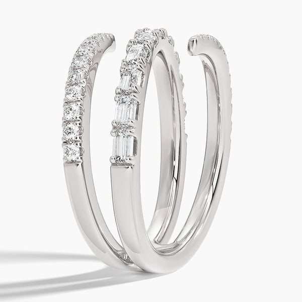 Cyona Baguette and Round Lab Diamond Eternity Ring