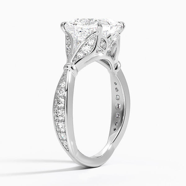 Petunia Princess Lab Diamond Engagement Ring