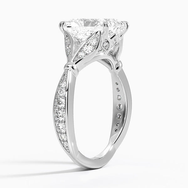 Petunia Radiant Lab Diamond Engagement Ring