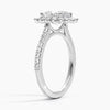 Sun Oval Lab Grown Diamond Engagement Ring