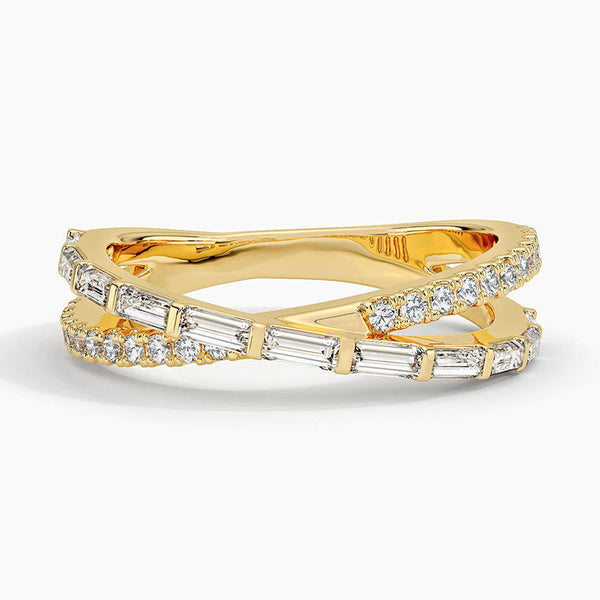 CrissCross Diamond Eternity Ring