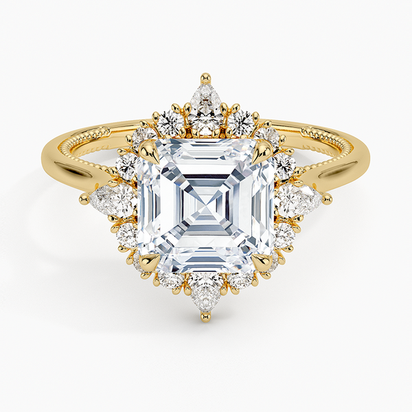 Delilah Asscher Lab Grown Diamond Engagement Ring