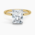 Mixed Metal Radiant Lab Grown Diamond Engagement Ring