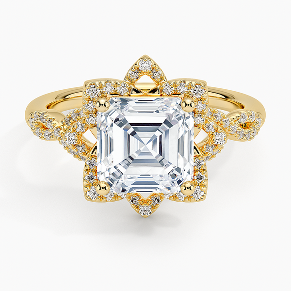 Lilian Asscher Lab Grown Diamond Engagement Ring