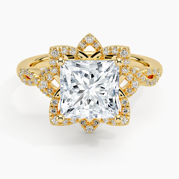 Lilian Princess Lab Grown Diamond Engagement Ring